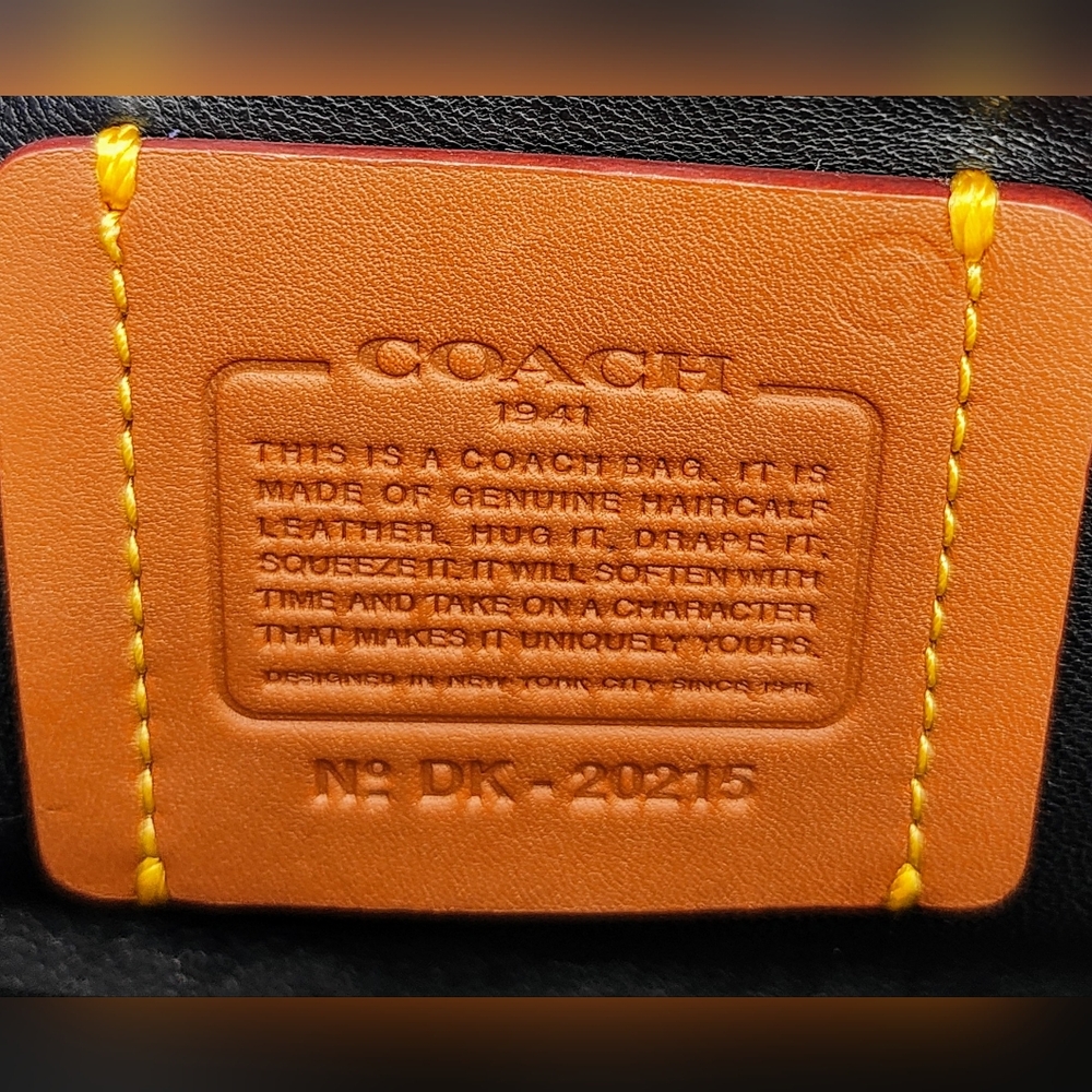 Custom Upcycled Coach Tiger Print Haircalf Dinky Crossbody - Picture 9 of 10